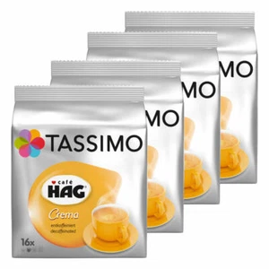 TASSIMO Café HAG Crema Entkoffeiniert, KAPSEL Koffeinfrei Kaffee 64 T-DISCS - Bild 1 von 2