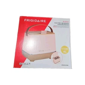 Frigidaire, Portable Insulated 6-Can Mini Personal Fridge Cooler, Pink NEW - Picture 1 of 2