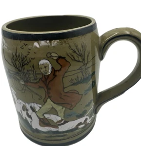 Antique Buffalo Pottery Mug Deldare The Fallowfield Hunt Rare - Picture 1 of 8