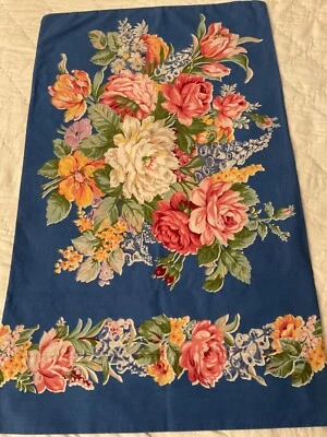 Vtg 1990's Ralph Lauren Melissa Blue Standard Single  Pillowcase  VGUC - Image 1 of 4