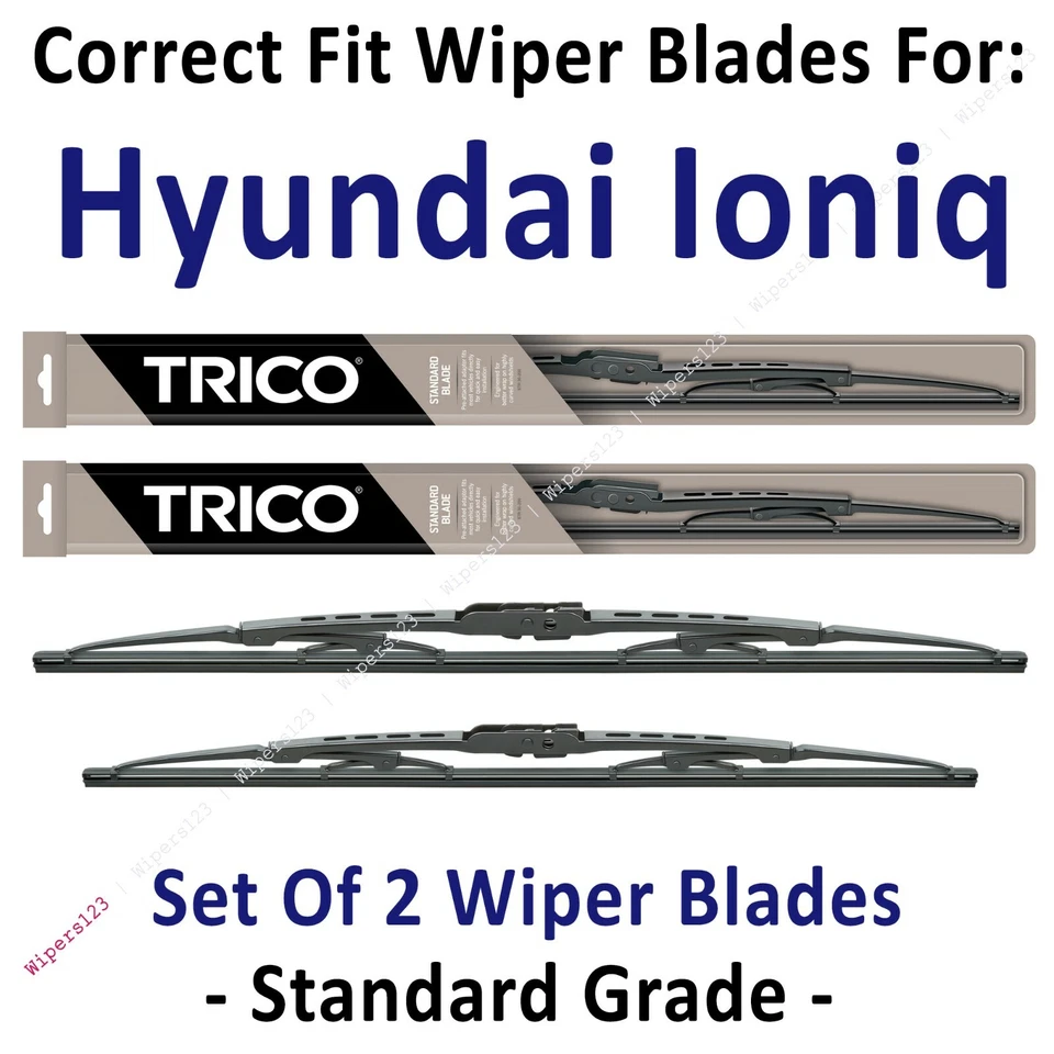 Wipers 2-Pack Standard - fit 2017+ Hyundai Ioniq - 30260/180 - Image 1 of 1