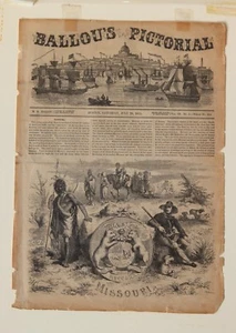 BALLOU’S PICTORIAL—Original Newspaper Print - Picture 1 of 3