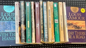 Louis Lamour Taschenbuch Hardcover Lot klassische Abenteuergeschichten PB HBDJ - Bild 1 von 11