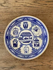 Vintage Mason’s Ringtons Blue & White 10" Plate Decorative Tea Caddy Collection - Picture 1 of 6