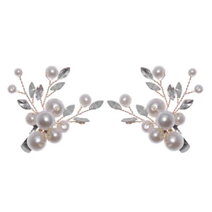 Handmade Bridal Shoes Clips Shoes Clip Buckles Rhinestone High Heel Clips - Picture 1 of 12