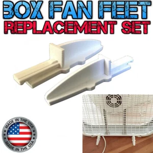 Box Fan Replacement Feet 3D Printed Fit Lasko and Other Brands USA Made White - Picture 1 of 4