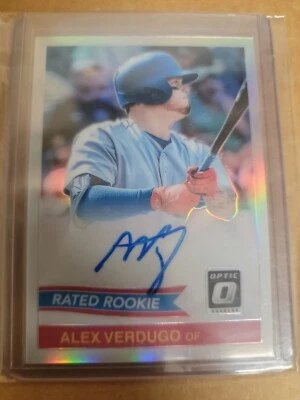 2018 Donruss Optic Baseball Alex Verdugo Rated Rookie Auto  - Image 1 of 2