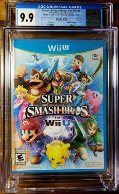 2014 Super Smash Bros. Nintendo Wii U New CGC 9.9 A++ Y Folds Mario Zelda Kirby - Image 1 of 3