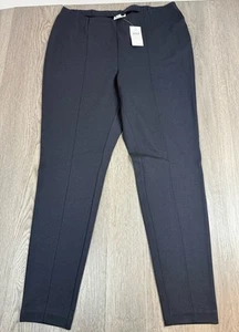 J Jill Ponte Leggings Womens Large Navy Blue Casual Stretch NWT 28” Inseam - Picture 1 of 13