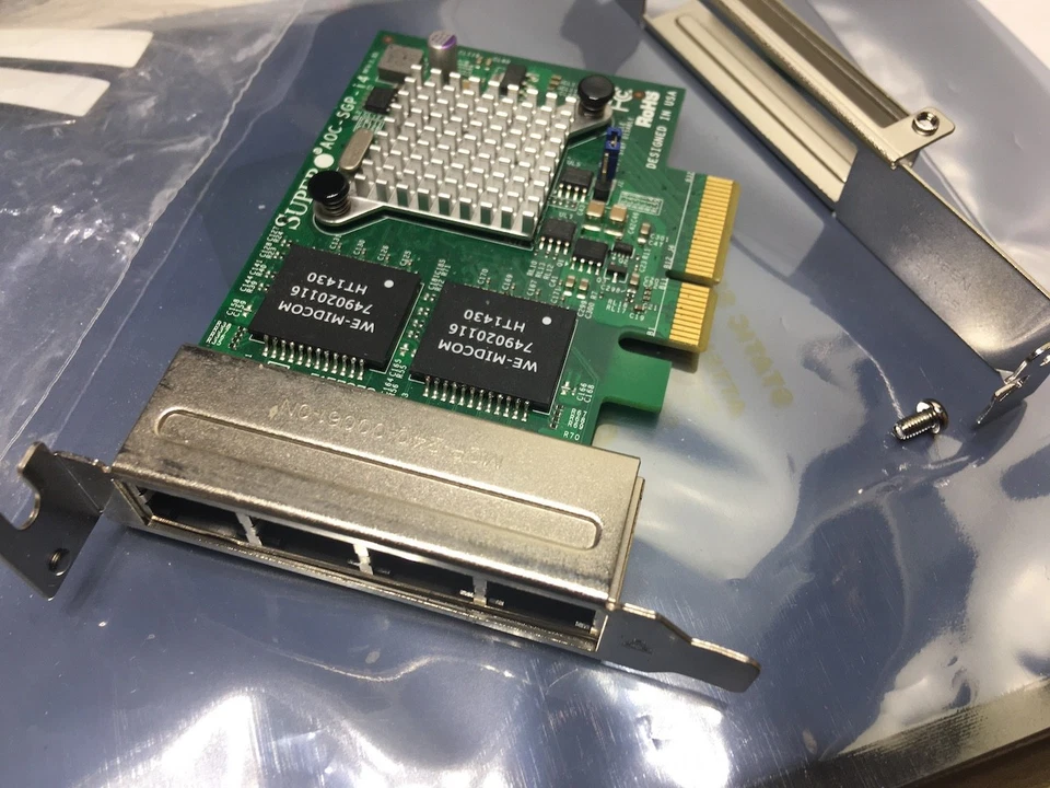 Quad (4) Port Gigabit Netzwerkadapter - PCI Express - Low Profile - Intel® i350 - Bild 1 von 1