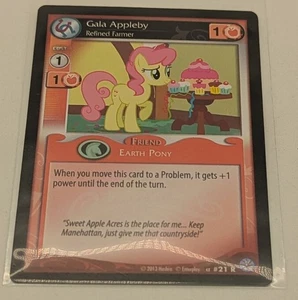 MY LITTLE PONY, PREMIERE EDITION RARE CARD 21 GALA APPLEBY REFINED FARMER ex - Picture 1 of 2