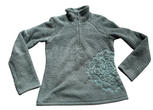 ATHLETA 1/4 ZIP FLEECE BESTICKT türkis Pullover PULLOVER JACKE Gr. S M - Bild 1 von 10