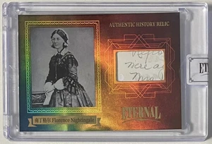 Florence Nightingale 2024 Eternal Hand Written Cut Document Patch Relic #d 75/99 - Picture 1 of 4