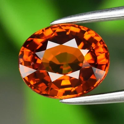 💎 Granada Spessartite 1,91 ct VVS oval natural tangerina laranja - Pedra preciosa da Nigéria - Imagem 1 de 4
