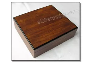 Uhrenbox für 8 Uhren Uhrenschatulle 1217 antik-Design Nußbaum-Holzmaserung - Bild 1 von 9