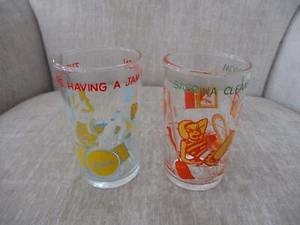 2 Archies Jelly Glass 1971 Having a Jam Session & Sabrina Cleans Her Room - Picture 1 of 13