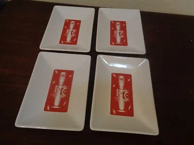 Chantal Gres Cascanueces Soldado Aperitivo Plato Postre 91-RP17 Juego 4 Foto 1 de 4