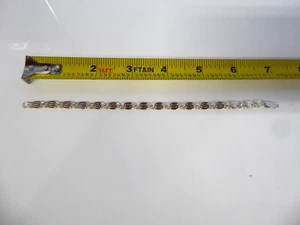 Pulsera de eslabones remolinados de plata de ley - Imagen 1 de 8