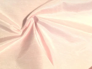 Atemberaubender hellrosa Dupioni SHANTUNG-ähnlicher leichter Viskose/Poly/Baumwollstoff - Bild 1 von 3