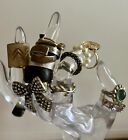 JOB LOT Vintage Costume Jewellery Rings Dress Up Party Mixed Bundle X 15 Mixed