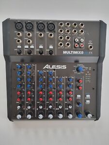 Alesis MultiMix 8 USB FX – 8 Channel Compact Studio Mixer with Built In Effects