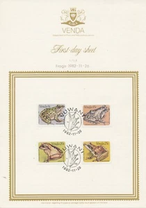 South Africa Homelands Venda Sc 96-99 First Day Sheets Frogs - Picture 1 of 2