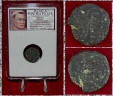 Ancient Coin Judaea PONTIUS PILATE Bronze Prutah Wreath and Lituus 30-31AD