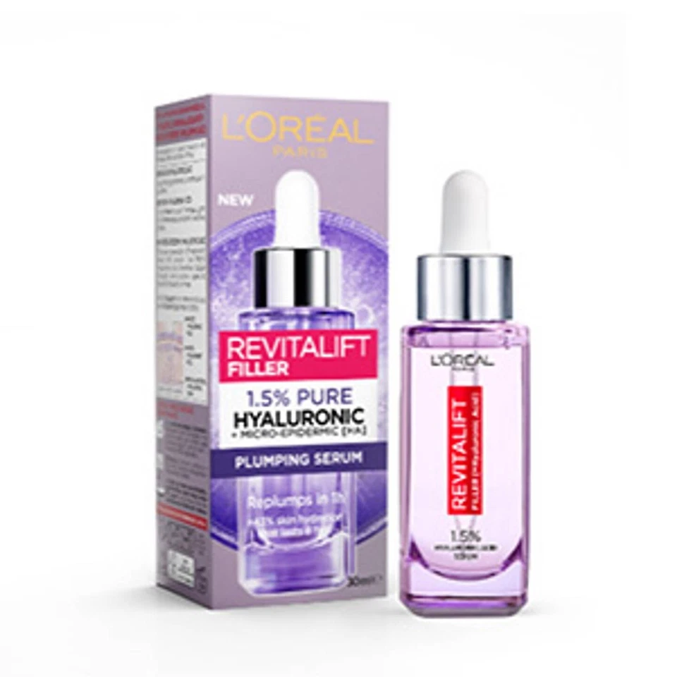 L'Oreal Paris Revitalift Filler 1.5% Hyaluronic Acid Serum 30ml