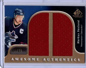 2005-06 SP Game Used Awesome Authentics Jersey Gold #AA-MN Markus Naslund 3/25 - Picture 1 of 2