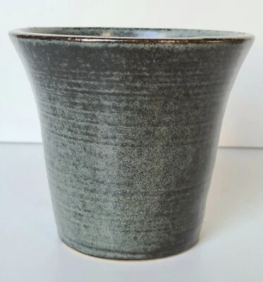 Vase Pot grès contemporain dlg Puisaye La Borne signature à identifier 20ème - Photo 1/4