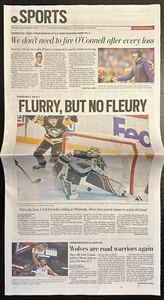 Minnesota Wild 12/19/2023 St. Paul Newspaper vs Pittsburgh Penguins - Picture 1 of 1