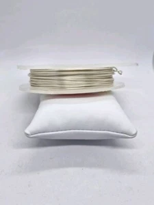 10 METRES PEARL COLOURED ROUND COPPER WIRE 1MM FOR JEWELLERY MAKING OR CRAFTING - Picture 1 of 3