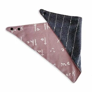 Paño para el cuello de perro con 2 páginas letra y líneas - Paño para el cuello algodón perro - Imagen 1 de 1