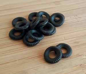 Corgi Mini Black Treaded Reproduction Rubber Tyres 12mm O/D Fits Pre 67 
