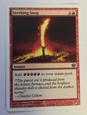 MTG Magic The Gathering - Seething Song - Ninth Edition (9th) - LP