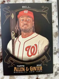 2021 TOPPS ALLEN GINTER X BASEBALL BASE CARD WASHINGTON NATIONALS JOSH BELL #5 - Bild 1 von 1