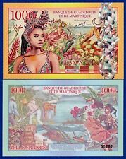 Guadeloupe Martinique, 1000 Francs (2021) Private Issue Fantasy Polymer Note
