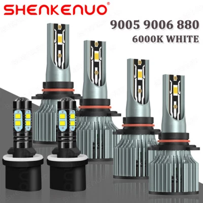 Combo de faros antiniebla LED 6000K blanco para Saturn SC1 SC2 1997-2002 Foto 1 de 4