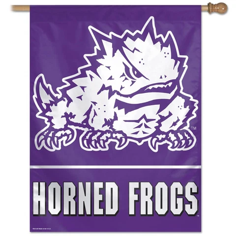 TCU HORNED FROGS 27"X37" BANNER FLAG BRAND NEW FREE SHIPPING WINCRAFT Cover
