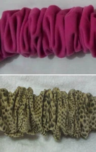 Faux Suede Fabric Cover Scrunchies Electric Cable Chain CHOOSE  - Bild 1 von 4