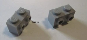 Lego 52107 x2 Brick Studs on 2 Sides Light Bluish Gray 3866 75044 71040 MOC A121 - Picture 1 of 1