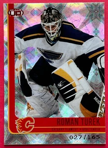 2001-02 Pacific Heads Up Red #14 Roman Turek #’d/165 Calgary Flames 🏒 NM+ - Picture 1 of 2
