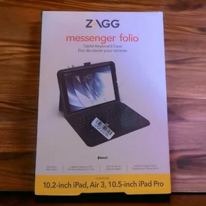 Zagg Messenger Folio - Tablet Keyboard Case (10.2" iPad, Air 3, 10.5" iPad Pro) - Picture 1 of 2