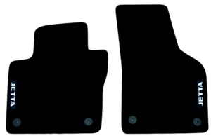 Front Car Floor Mats Velour For VW Jetta Waterproof Carpet Rugs Auto Liners 2pcs - Picture 1 of 7