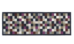 Muddle My Mat Puerta Alfombra Lavable Antideslizante (Cheque Pequeño 1) Corredor - Imagen 1 de 2