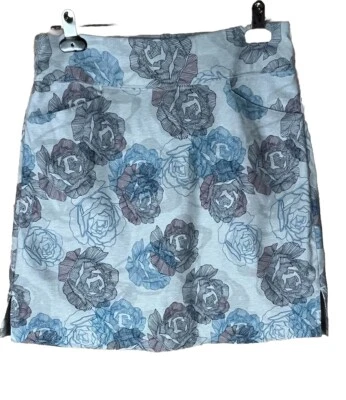 Lady Hagen (Sz 6) Gray Floral Golf Tennis Pickleball Skort Active Pockets - Изображение 1 из 4