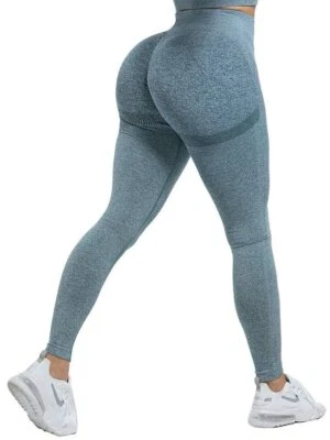 Leggings femininas elevatórias bumbum fitness sexy push up legging fina cintura alta sem costura G - Imagem 1 de 4