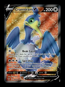 2020 Pokemon SWSH Sword & Shield Base Set 198/202 Cramorant V - Picture 1 of 3