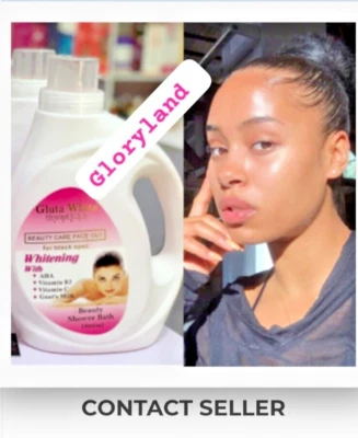 ORIGINAL USA Gluta White Whitening Body Wash With AHA, B3 and Goat Milk 2000ML. 100% ORIGINAL