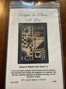 Home Is Where The Heart Is Quilt Pattern Designs To Share With You #108 - Picture 1 of 3
